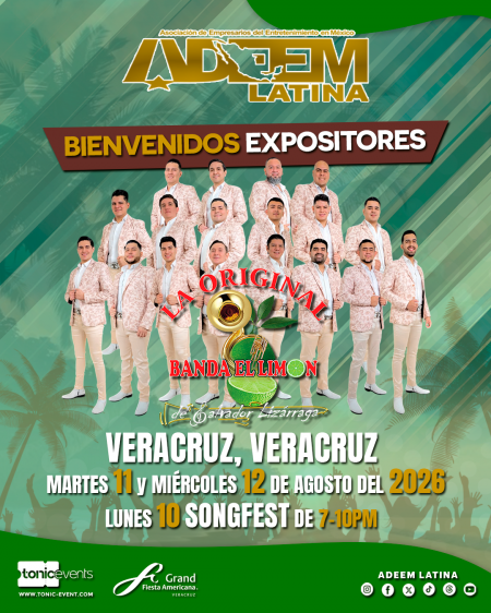 Banda El Limon - Bienvenido Expositor ADEEM 2026 Veracruz