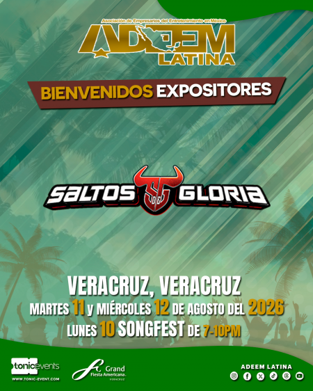 Saltos Gloria - Bienvenidos Expositores - ADEEM Veracruz 2026