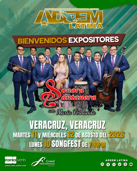Sonora Santanera - Bienvenidos Expositores - ADEEM Veracruz 2026
