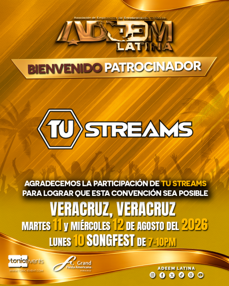 Tu Streams - Bienvenido Patrocinador ADEEM 2026 Veracruz